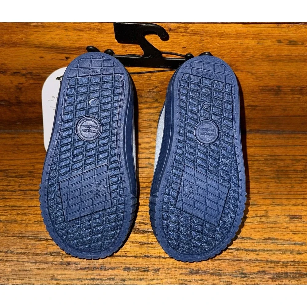 Wonder Nation Toddler Cool To Be Kind  Blue Slip On Shoe Size 4